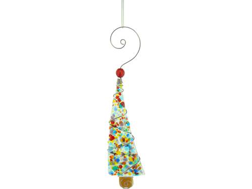Crushed Glass Christmas Tree Ornament