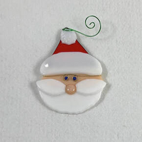 Glass Santa or Snowman Ornament