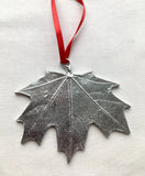 Pewter Leaf Ornament