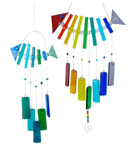 Fused Glass Fish Chime